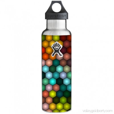 Skins Decals For Hydro Flask 21Oz Standard Mouth / Vector Abstract Honeycomb